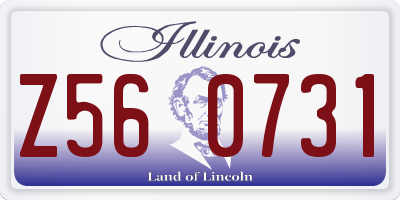 IL license plate Z560731