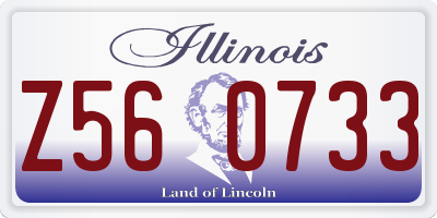 IL license plate Z560733