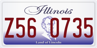IL license plate Z560735