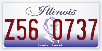 IL license plate Z560737