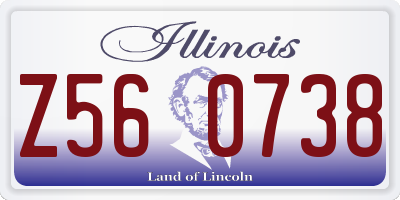 IL license plate Z560738