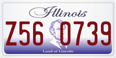 IL license plate Z560739