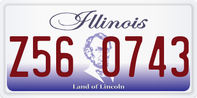 IL license plate Z560743