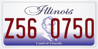 IL license plate Z560750