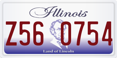 IL license plate Z560754