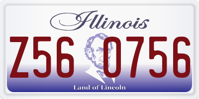 IL license plate Z560756