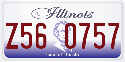 IL license plate Z560757