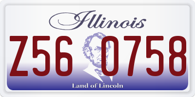 IL license plate Z560758