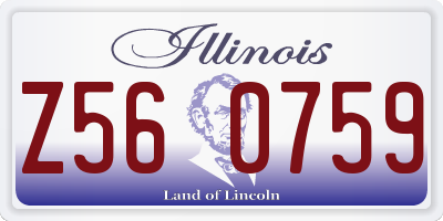 IL license plate Z560759