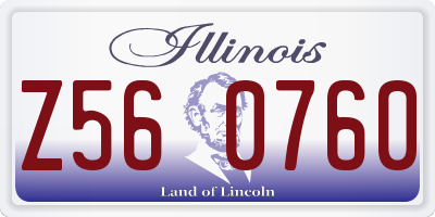 IL license plate Z560760