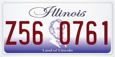 IL license plate Z560761