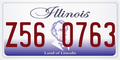 IL license plate Z560763