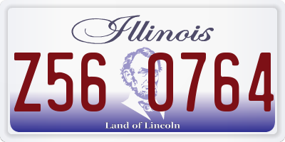 IL license plate Z560764
