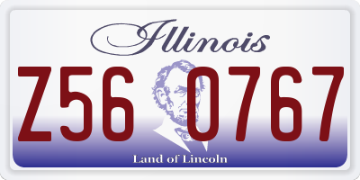 IL license plate Z560767