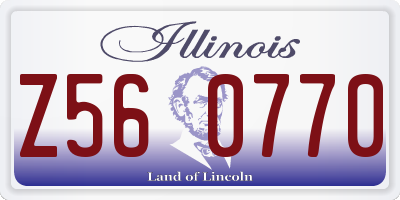 IL license plate Z560770