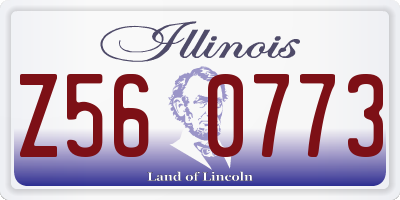 IL license plate Z560773