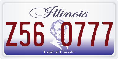 IL license plate Z560777