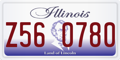IL license plate Z560780