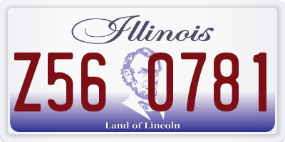 IL license plate Z560781