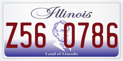 IL license plate Z560786