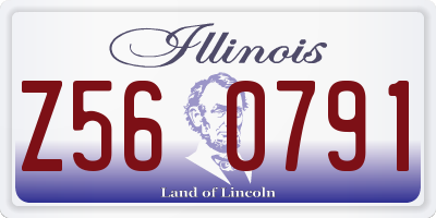 IL license plate Z560791