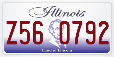 IL license plate Z560792
