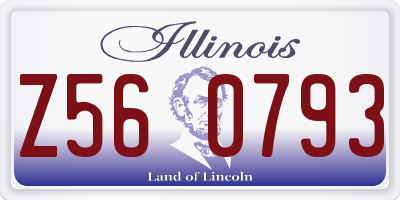 IL license plate Z560793