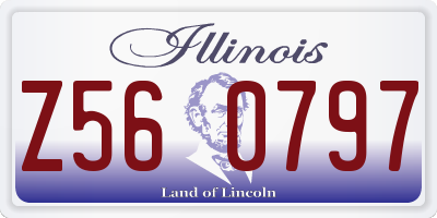 IL license plate Z560797
