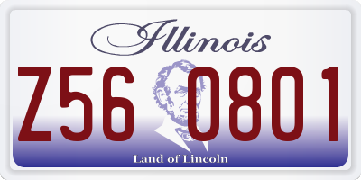IL license plate Z560801