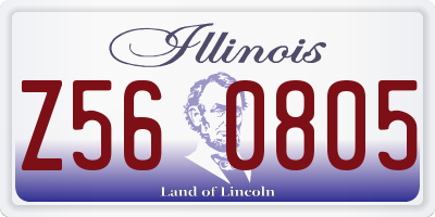 IL license plate Z560805