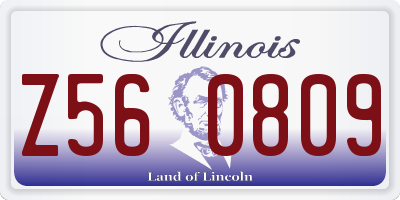 IL license plate Z560809