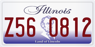 IL license plate Z560812