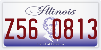 IL license plate Z560813