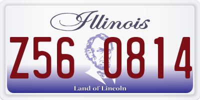IL license plate Z560814
