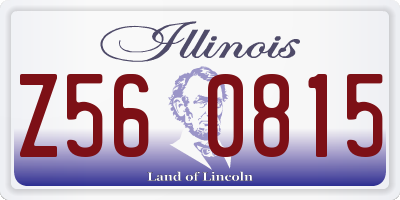 IL license plate Z560815