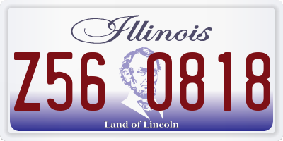 IL license plate Z560818