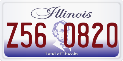 IL license plate Z560820