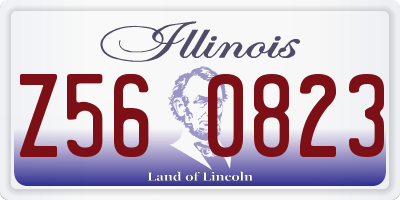 IL license plate Z560823