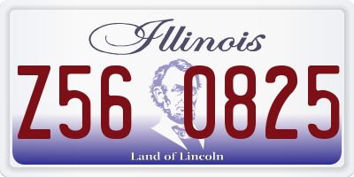 IL license plate Z560825