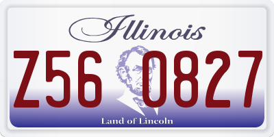 IL license plate Z560827