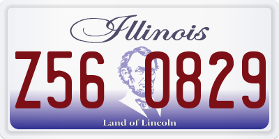 IL license plate Z560829