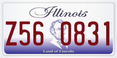 IL license plate Z560831