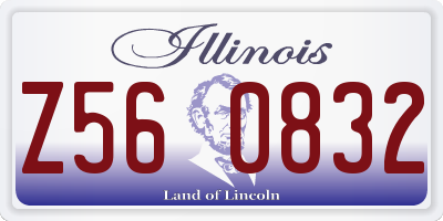 IL license plate Z560832