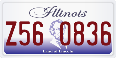 IL license plate Z560836
