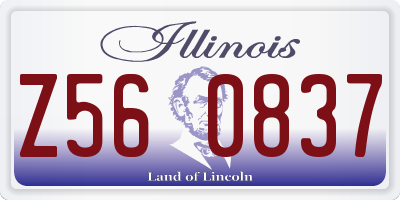 IL license plate Z560837
