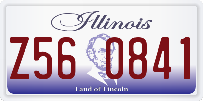 IL license plate Z560841