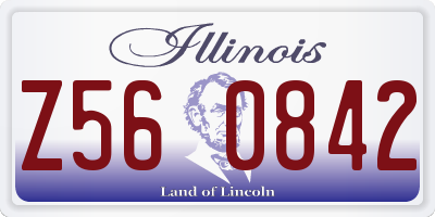 IL license plate Z560842