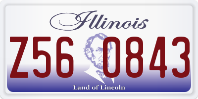 IL license plate Z560843