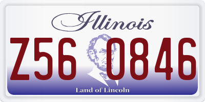 IL license plate Z560846