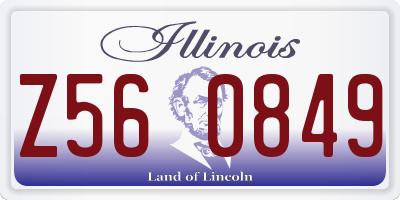 IL license plate Z560849
